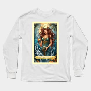 The Temperance Card From the Light Mermaid Tarot Deck. Long Sleeve T-Shirt